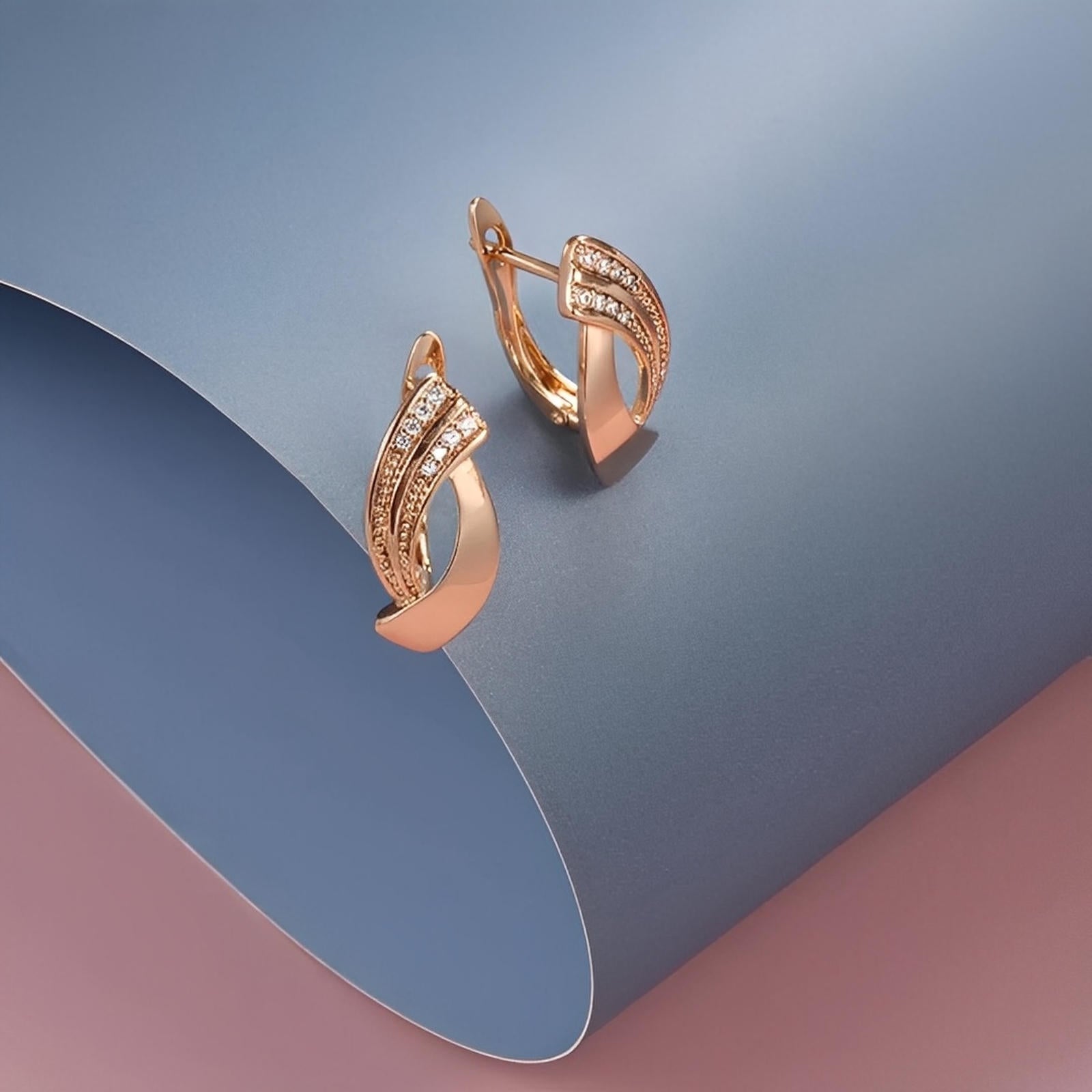 Elegant Rose Gold Earrings