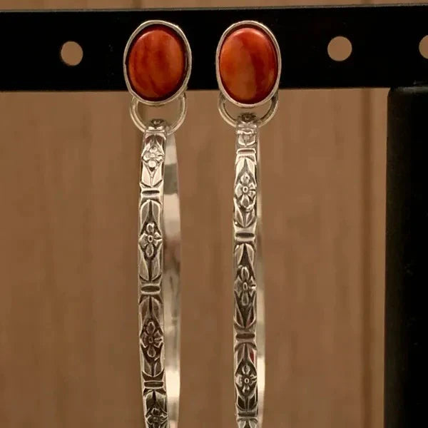 Vintage Onyx Boho -korvakorut 